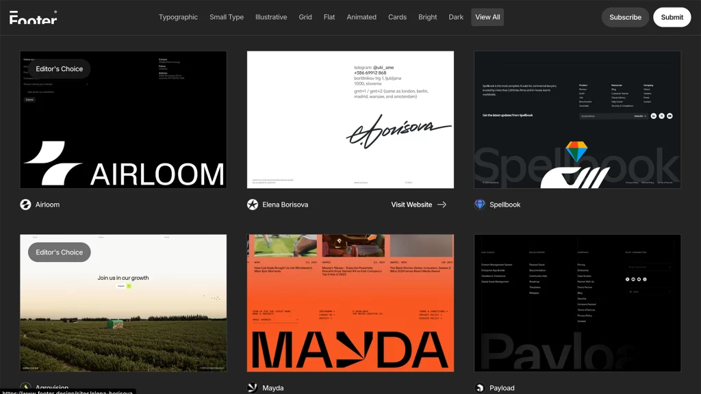 Footer Design
