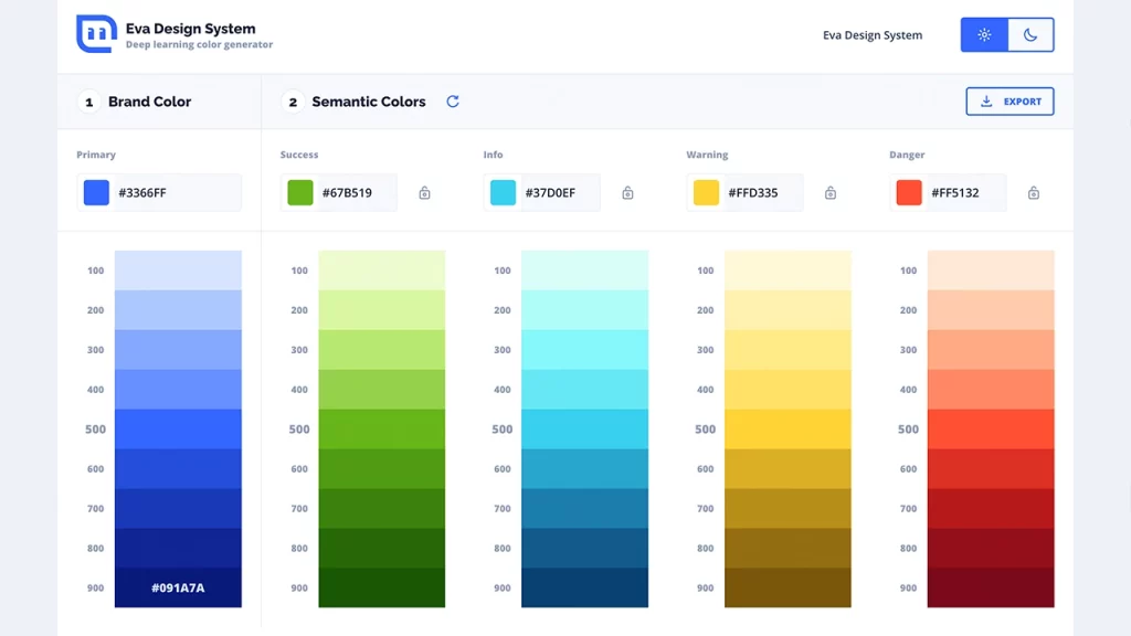 eva color design system