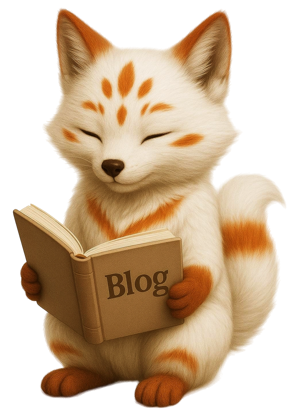 imagen de kento la mascota de bout club leyendo un libro