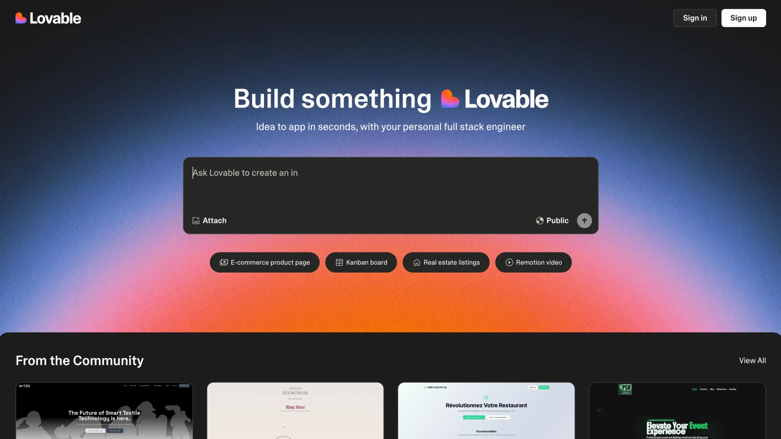 lovable